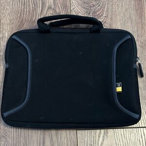 Black and Gray Laptop Sleeve with Handle